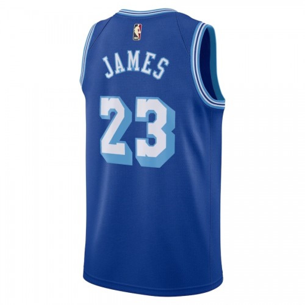 Men's Los Angeles Lakers LeBron James #23 Blue 20/21 Swingman Jersey - Classic Edition-Pro Kit Vault | Brand New 26/27 Sports Jerseys
